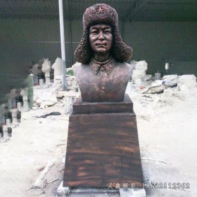 雷锋半身像人物铜雕 
