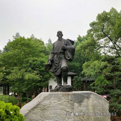 李时珍人物铜雕 