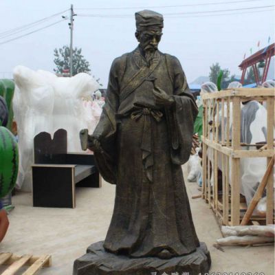 李时珍广场人物铜雕 