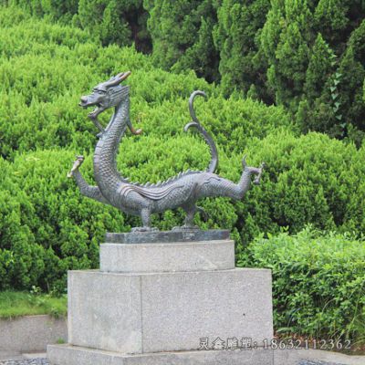 龙园林动物景观铜雕 