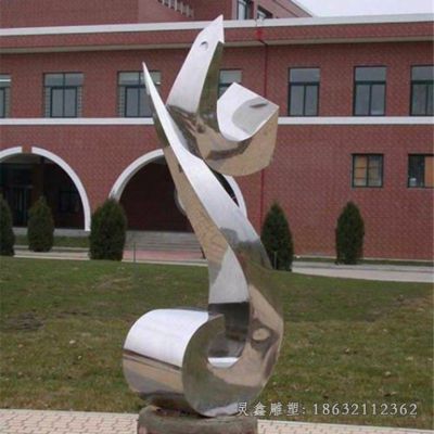 不锈钢校园切面景观雕塑 