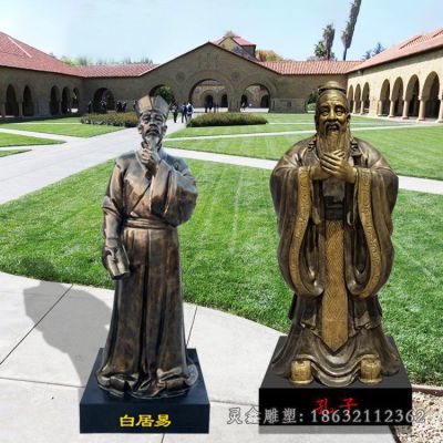 孔子城市标志景观铜雕 