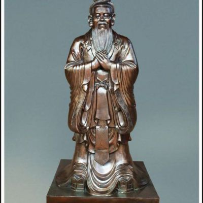 孔子广场景观铜雕 