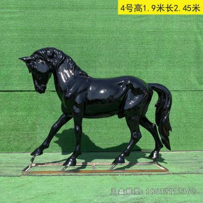 低头马动物铜雕