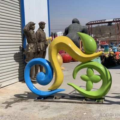 不锈钢自行车景观雕塑